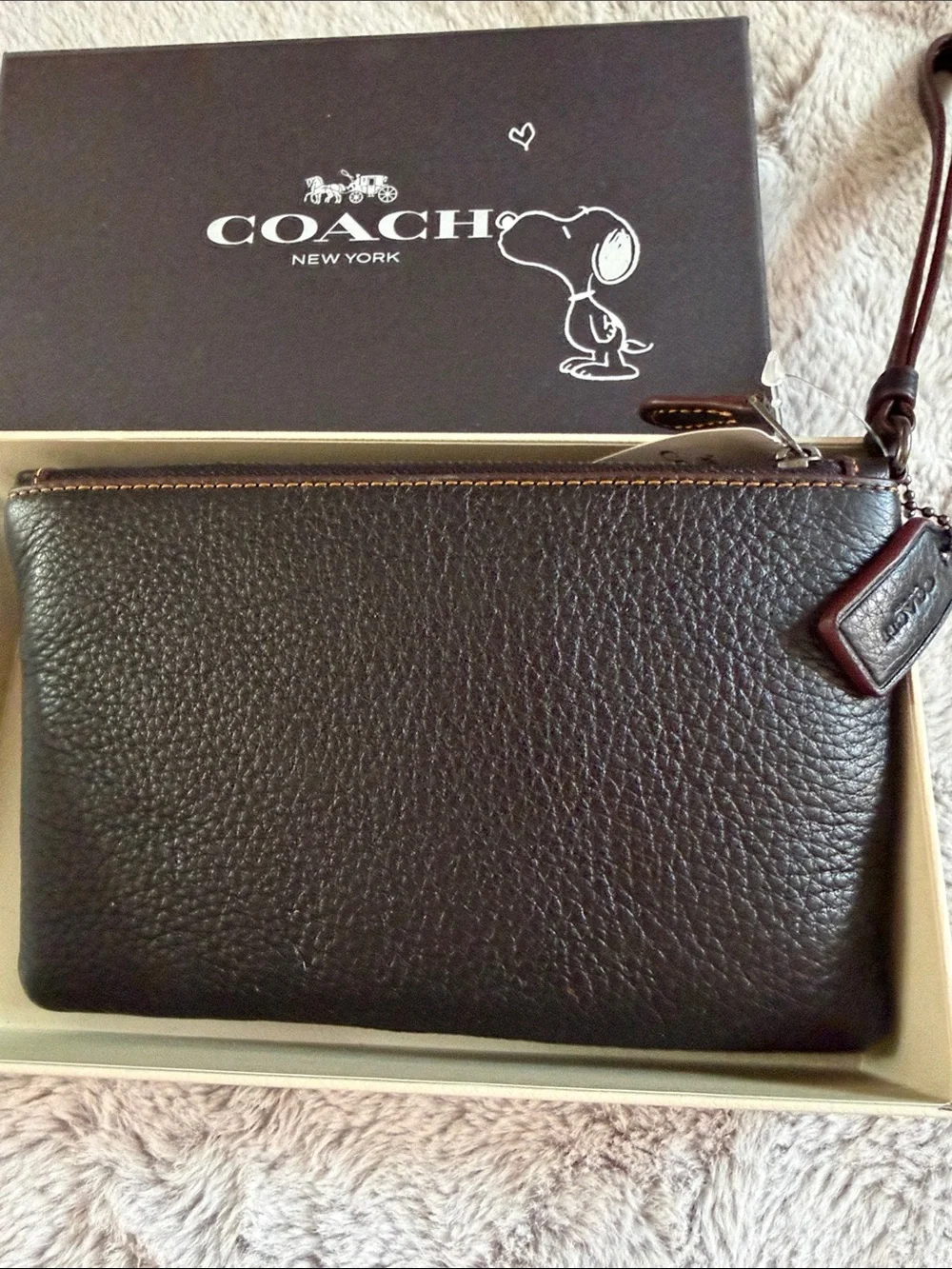 Coach x Peanuts NWT Wristlet
